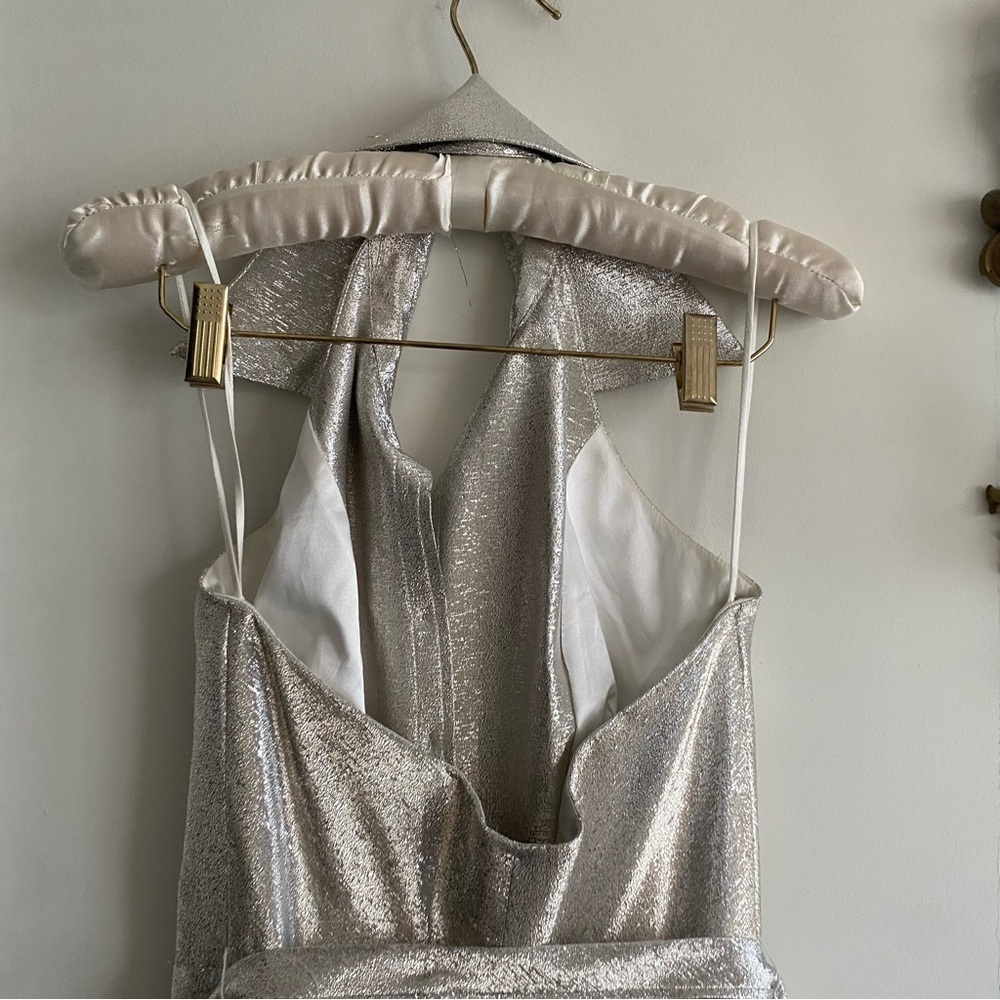 THEIA GOLD MAXI DRESS GOWN - Picture 13 of 13